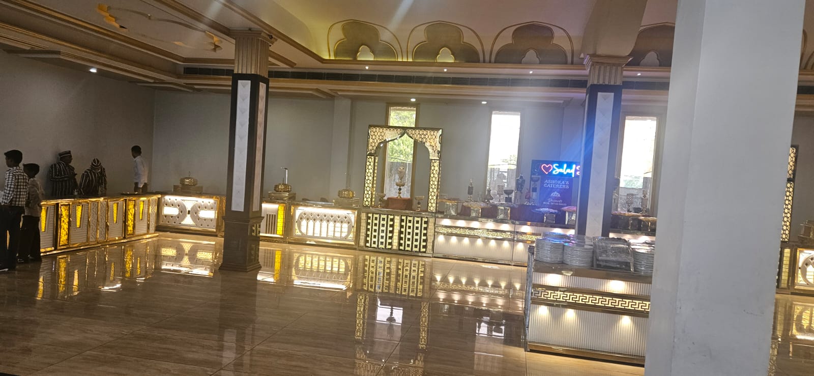 The golden crown resort inside food